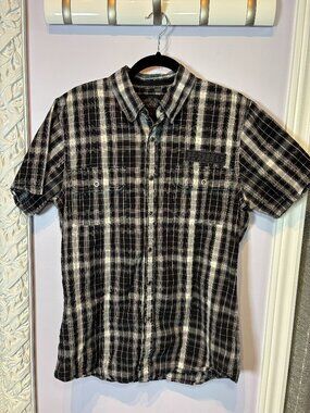 Harley Davidson Short Sleeve with Snaps Size Large